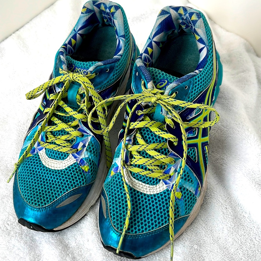 ASIC Gel Sneakers, Trainers, Purple/Turquoise